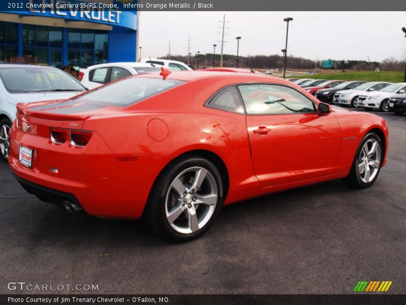 Inferno Orange Metallic / Black 2012 Chevrolet Camaro SS/RS Coupe