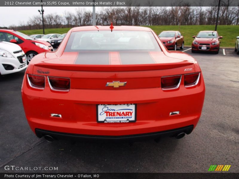Inferno Orange Metallic / Black 2012 Chevrolet Camaro SS/RS Coupe