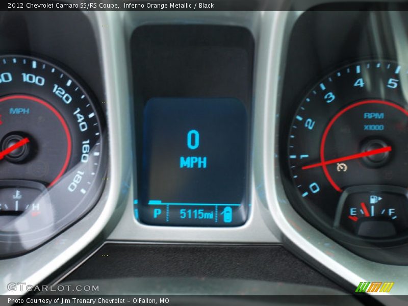 Inferno Orange Metallic / Black 2012 Chevrolet Camaro SS/RS Coupe