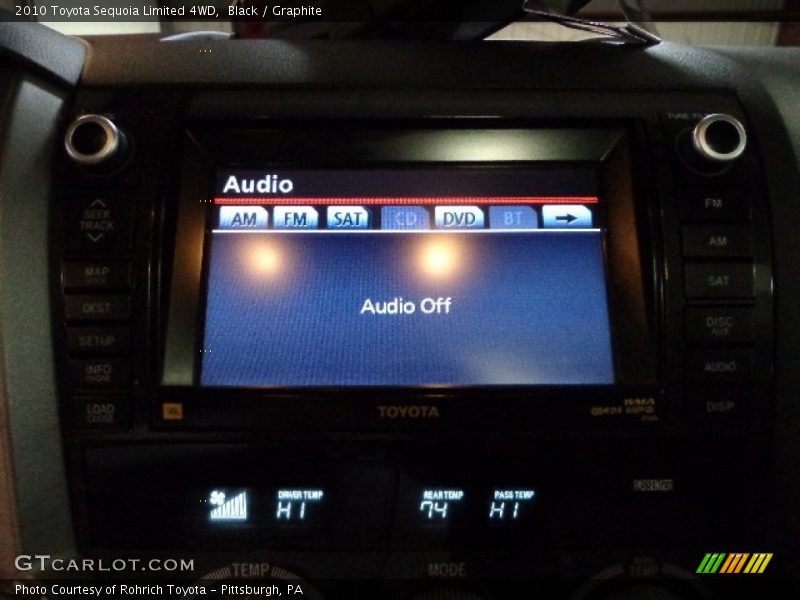 Black / Graphite 2010 Toyota Sequoia Limited 4WD