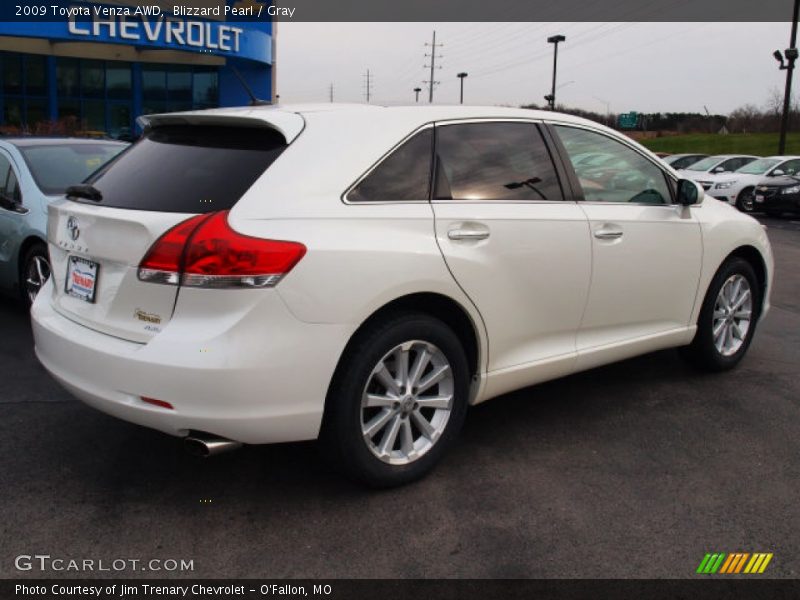 Blizzard Pearl / Gray 2009 Toyota Venza AWD