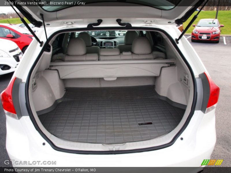 Blizzard Pearl / Gray 2009 Toyota Venza AWD