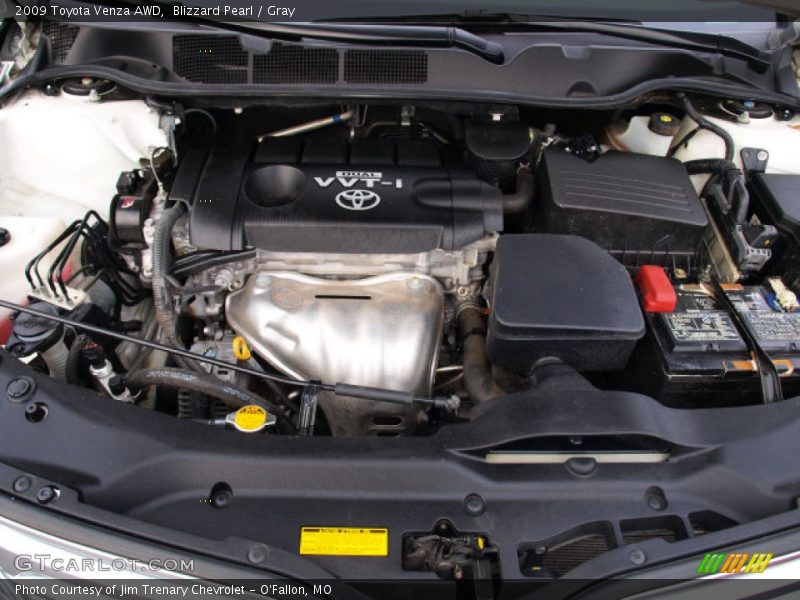 Blizzard Pearl / Gray 2009 Toyota Venza AWD
