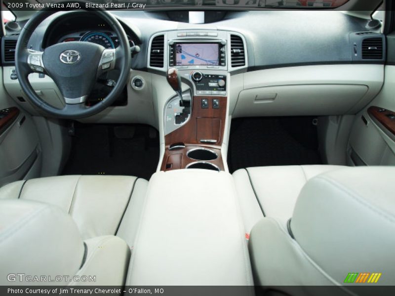 Blizzard Pearl / Gray 2009 Toyota Venza AWD