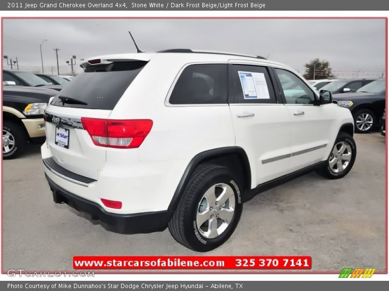 Stone White / Dark Frost Beige/Light Frost Beige 2011 Jeep Grand Cherokee Overland 4x4