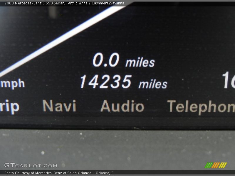 Arctic White / Cashmere/Savanna 2008 Mercedes-Benz S 550 Sedan