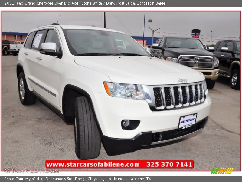 Stone White / Dark Frost Beige/Light Frost Beige 2011 Jeep Grand Cherokee Overland 4x4
