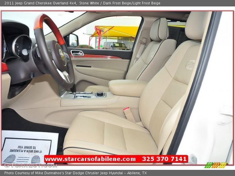 Stone White / Dark Frost Beige/Light Frost Beige 2011 Jeep Grand Cherokee Overland 4x4
