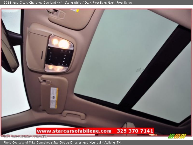 Stone White / Dark Frost Beige/Light Frost Beige 2011 Jeep Grand Cherokee Overland 4x4