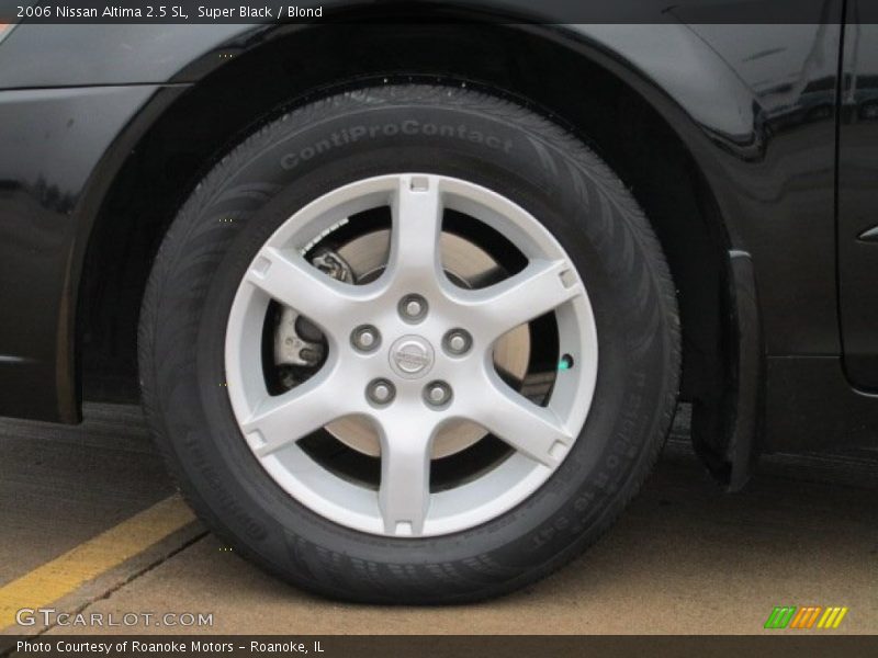 Super Black / Blond 2006 Nissan Altima 2.5 SL