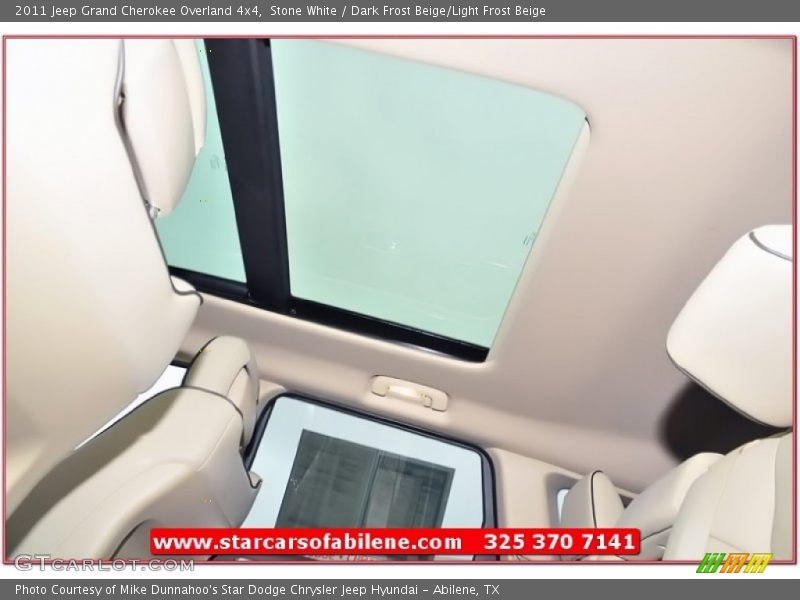 Stone White / Dark Frost Beige/Light Frost Beige 2011 Jeep Grand Cherokee Overland 4x4
