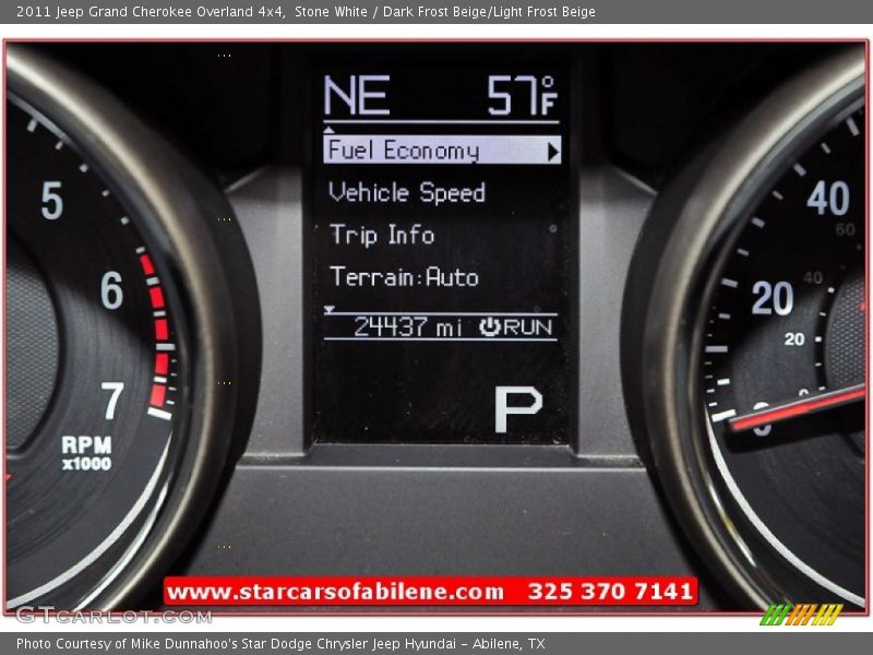 Stone White / Dark Frost Beige/Light Frost Beige 2011 Jeep Grand Cherokee Overland 4x4