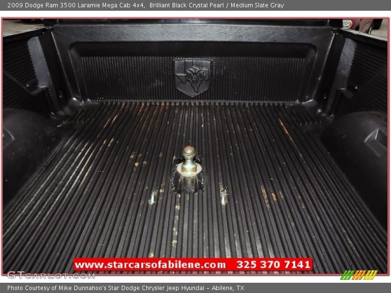 Brilliant Black Crystal Pearl / Medium Slate Gray 2009 Dodge Ram 3500 Laramie Mega Cab 4x4