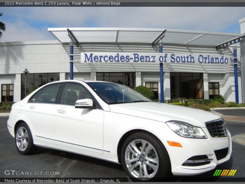 Polar White / Almond Beige 2013 Mercedes-Benz C 250 Luxury