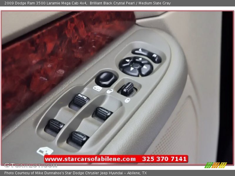 Brilliant Black Crystal Pearl / Medium Slate Gray 2009 Dodge Ram 3500 Laramie Mega Cab 4x4