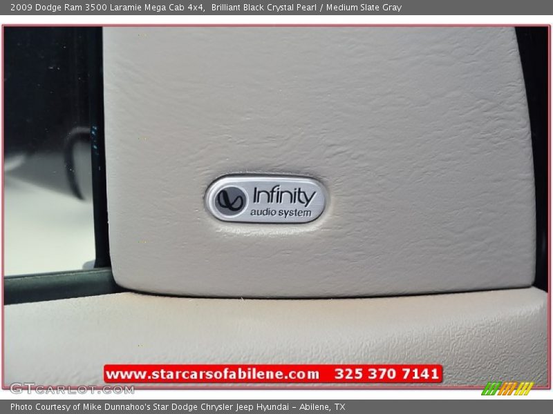 Brilliant Black Crystal Pearl / Medium Slate Gray 2009 Dodge Ram 3500 Laramie Mega Cab 4x4