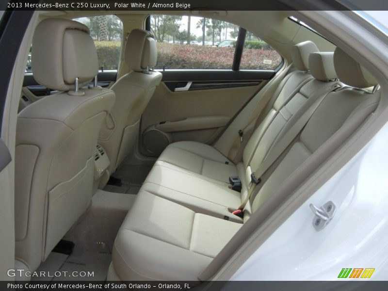 Rear Seat of 2013 C 250 Luxury