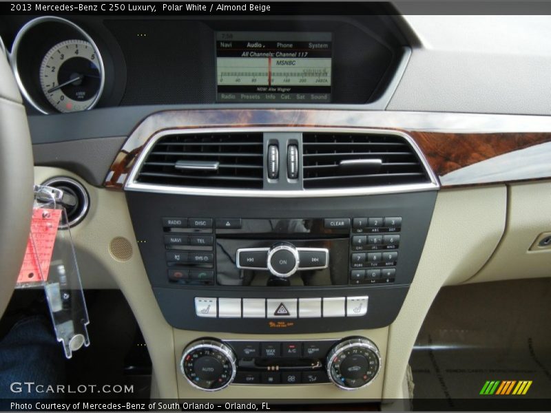 Controls of 2013 C 250 Luxury