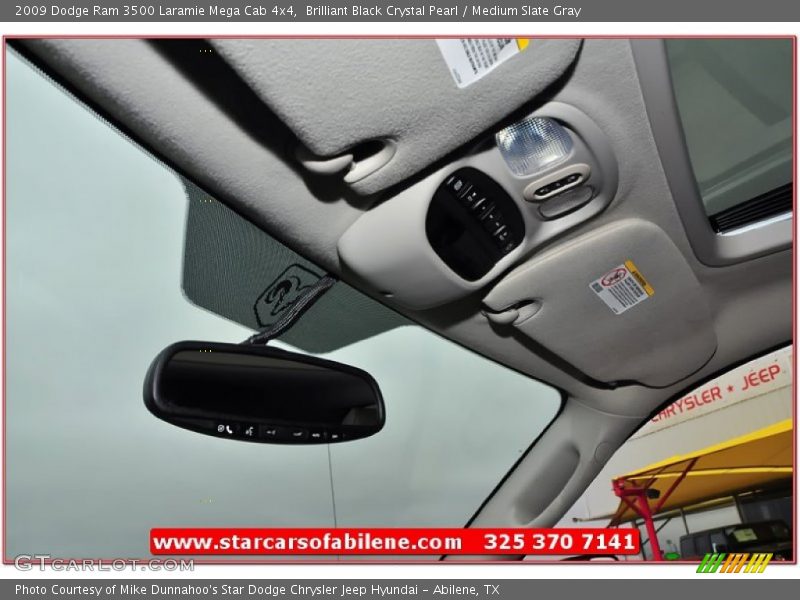 Brilliant Black Crystal Pearl / Medium Slate Gray 2009 Dodge Ram 3500 Laramie Mega Cab 4x4