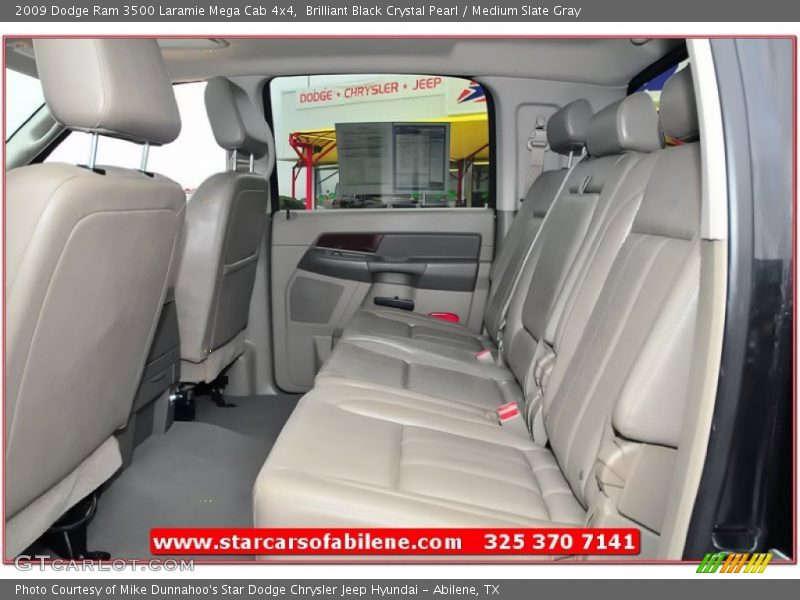Brilliant Black Crystal Pearl / Medium Slate Gray 2009 Dodge Ram 3500 Laramie Mega Cab 4x4