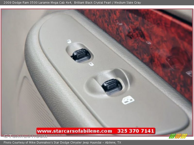 Brilliant Black Crystal Pearl / Medium Slate Gray 2009 Dodge Ram 3500 Laramie Mega Cab 4x4