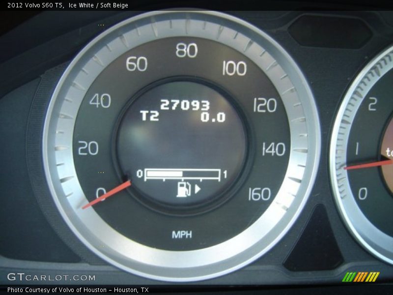 Ice White / Soft Beige 2012 Volvo S60 T5