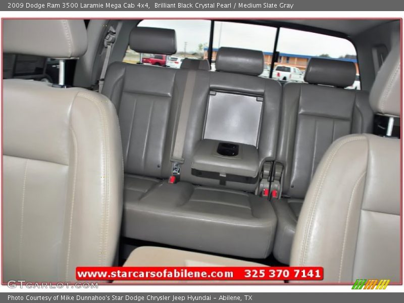 Brilliant Black Crystal Pearl / Medium Slate Gray 2009 Dodge Ram 3500 Laramie Mega Cab 4x4