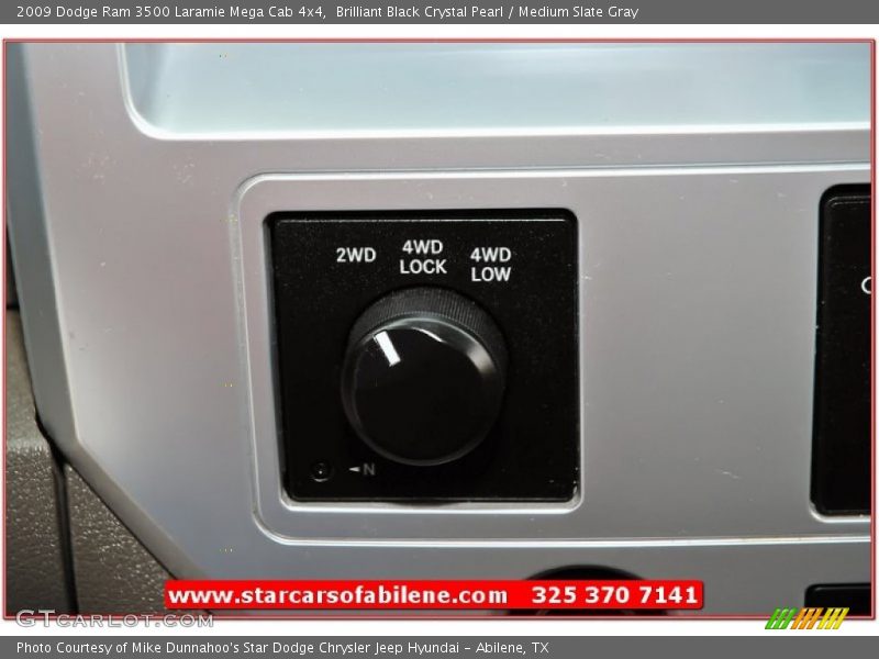 Brilliant Black Crystal Pearl / Medium Slate Gray 2009 Dodge Ram 3500 Laramie Mega Cab 4x4