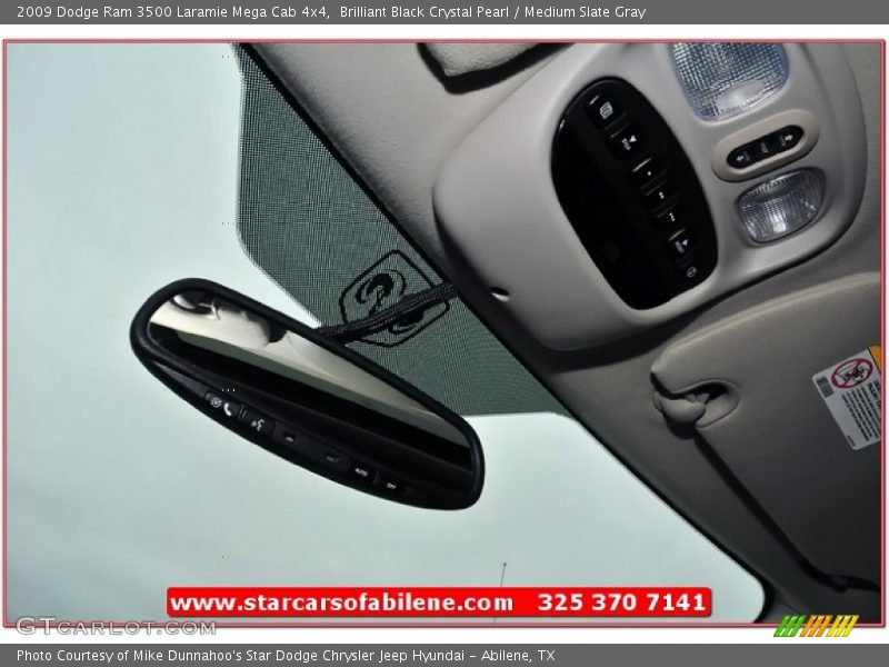 Brilliant Black Crystal Pearl / Medium Slate Gray 2009 Dodge Ram 3500 Laramie Mega Cab 4x4
