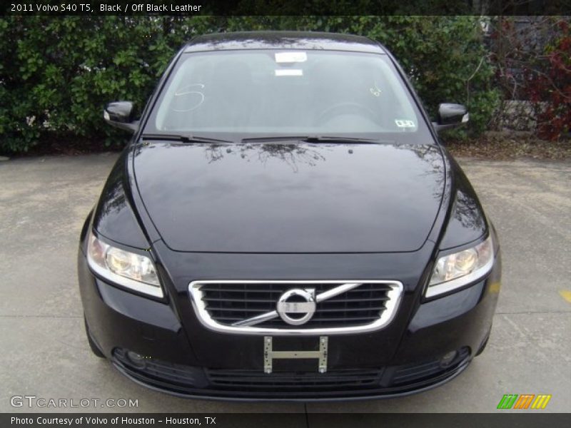 Black / Off Black Leather 2011 Volvo S40 T5