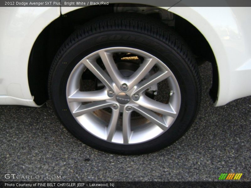 Bright White / Black/Red 2012 Dodge Avenger SXT Plus