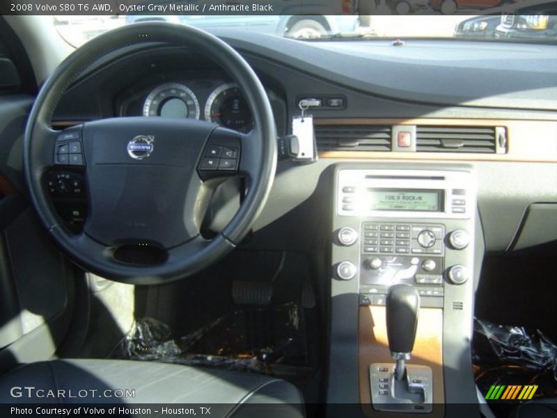 Oyster Gray Metallic / Anthracite Black 2008 Volvo S80 T6 AWD