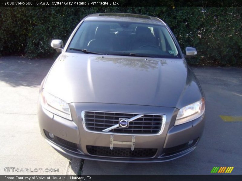 Oyster Gray Metallic / Anthracite Black 2008 Volvo S80 T6 AWD