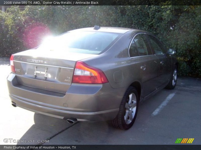 Oyster Gray Metallic / Anthracite Black 2008 Volvo S80 T6 AWD