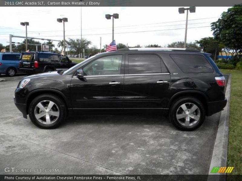 Carbon Black Metallic / Ebony 2011 GMC Acadia SLT