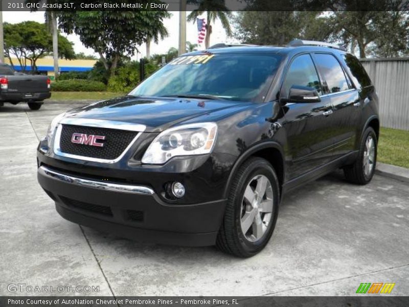 Carbon Black Metallic / Ebony 2011 GMC Acadia SLT