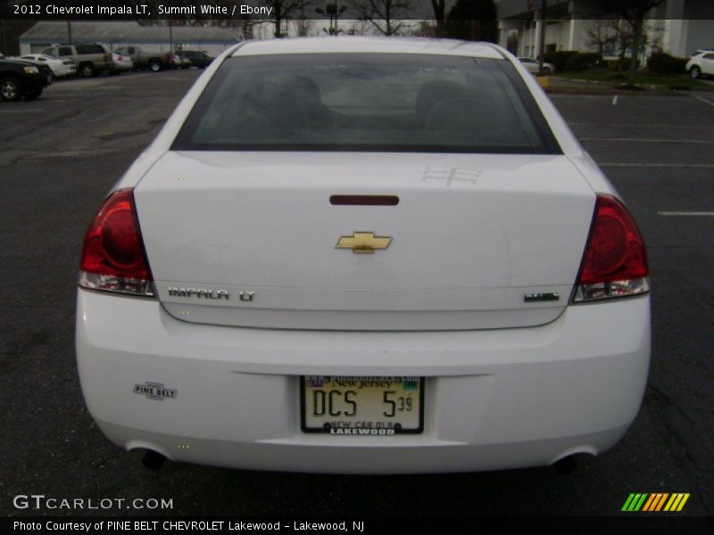 Summit White / Ebony 2012 Chevrolet Impala LT