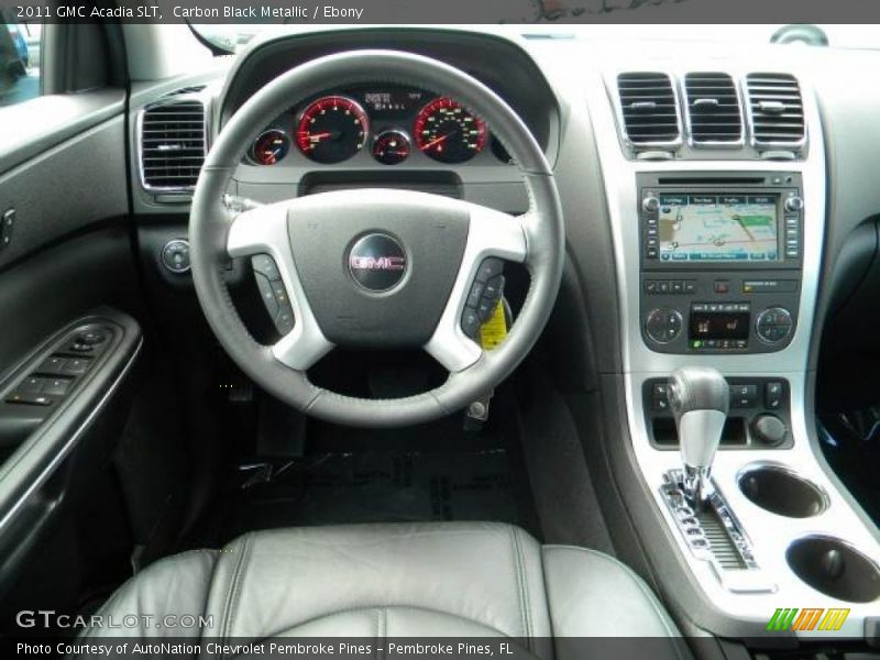 Carbon Black Metallic / Ebony 2011 GMC Acadia SLT