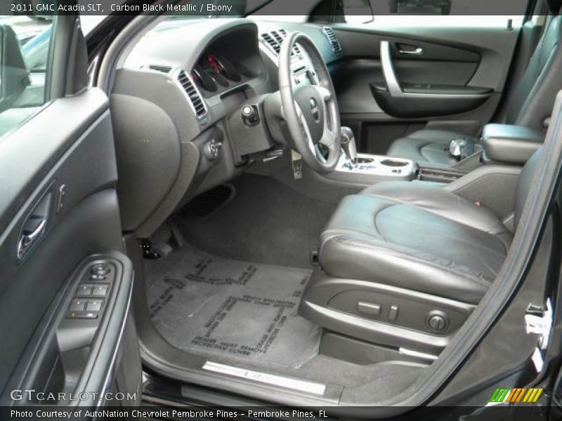 Carbon Black Metallic / Ebony 2011 GMC Acadia SLT