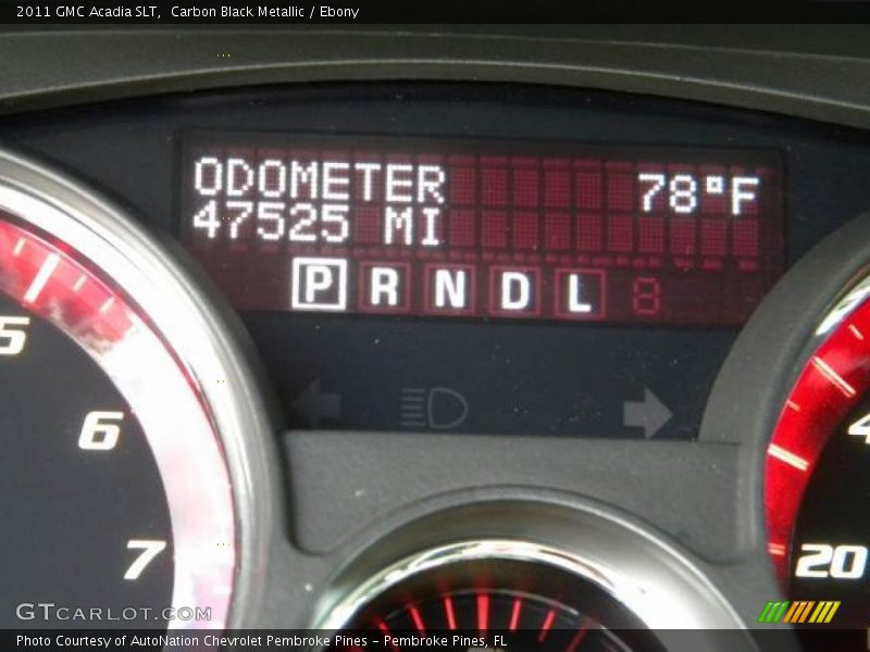 Carbon Black Metallic / Ebony 2011 GMC Acadia SLT