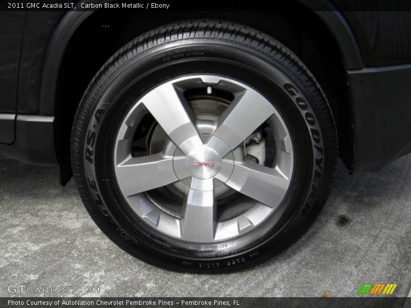 Carbon Black Metallic / Ebony 2011 GMC Acadia SLT