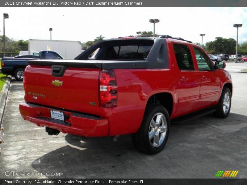 Victory Red / Dark Cashmere/Light Cashmere 2011 Chevrolet Avalanche LT