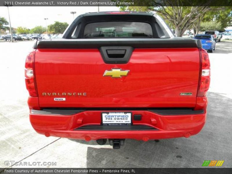 Victory Red / Dark Cashmere/Light Cashmere 2011 Chevrolet Avalanche LT