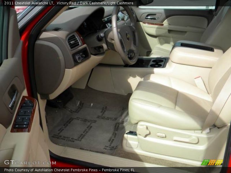 Victory Red / Dark Cashmere/Light Cashmere 2011 Chevrolet Avalanche LT