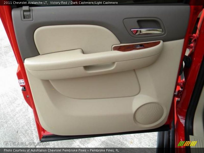 Victory Red / Dark Cashmere/Light Cashmere 2011 Chevrolet Avalanche LT