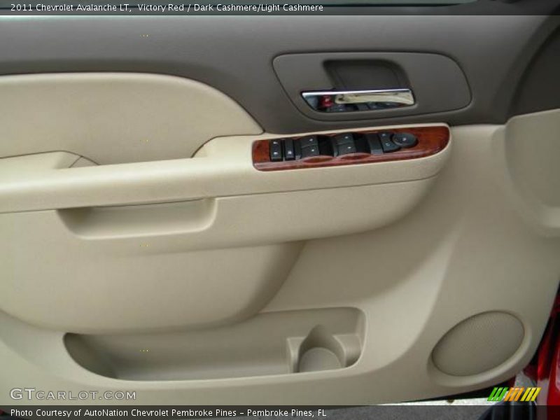 Victory Red / Dark Cashmere/Light Cashmere 2011 Chevrolet Avalanche LT