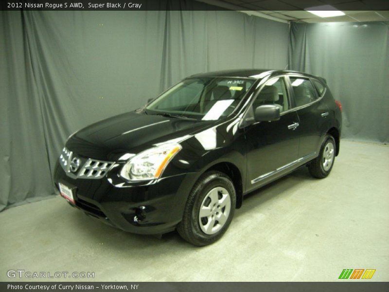 Super Black / Gray 2012 Nissan Rogue S AWD