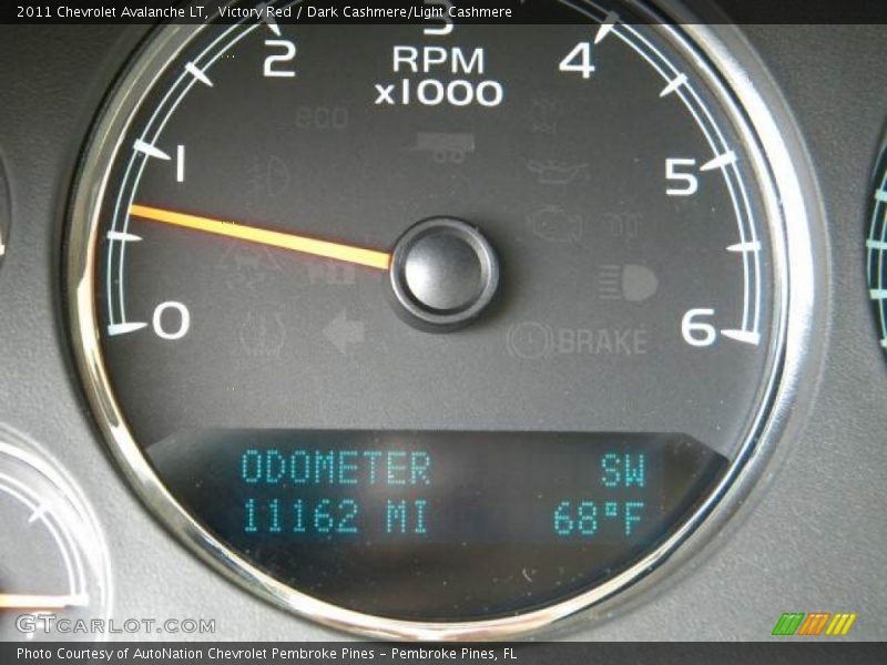 Victory Red / Dark Cashmere/Light Cashmere 2011 Chevrolet Avalanche LT