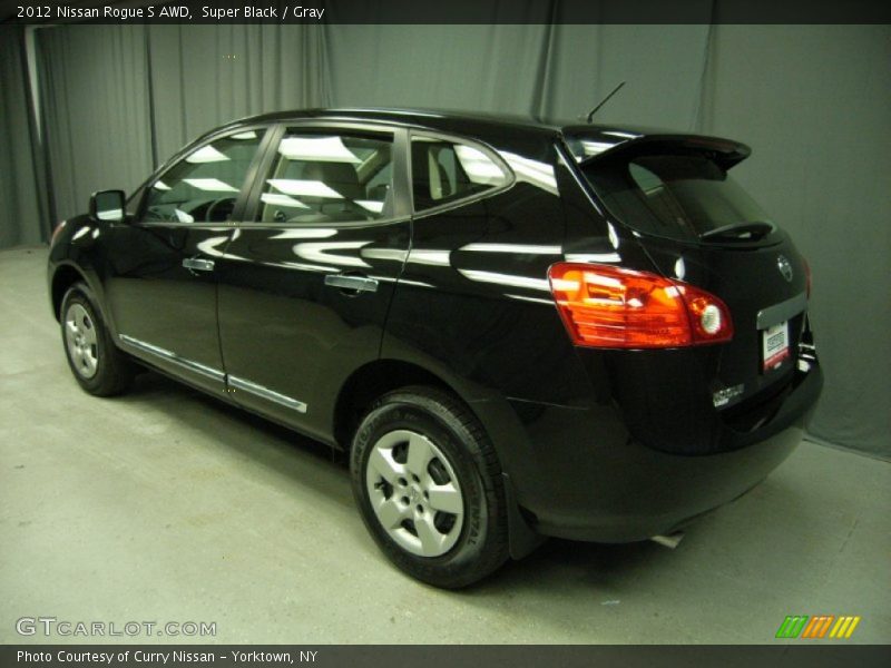 Super Black / Gray 2012 Nissan Rogue S AWD