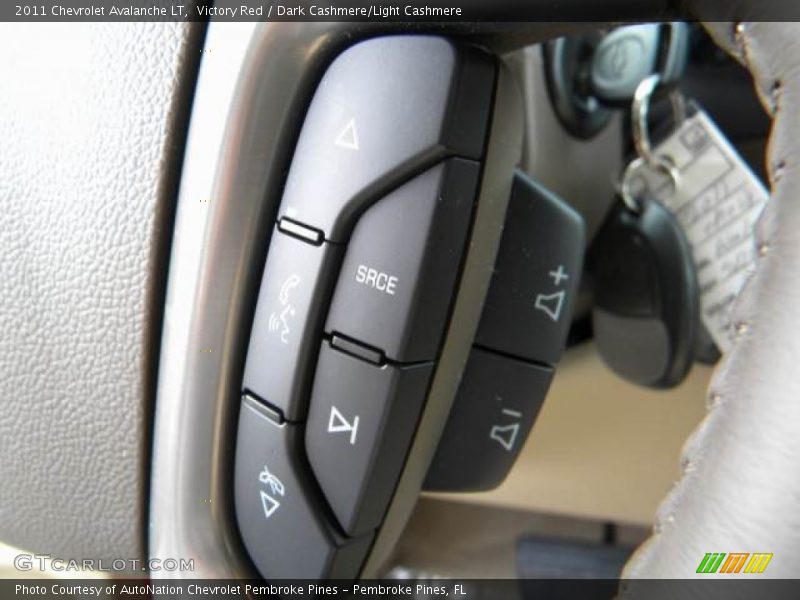 Victory Red / Dark Cashmere/Light Cashmere 2011 Chevrolet Avalanche LT